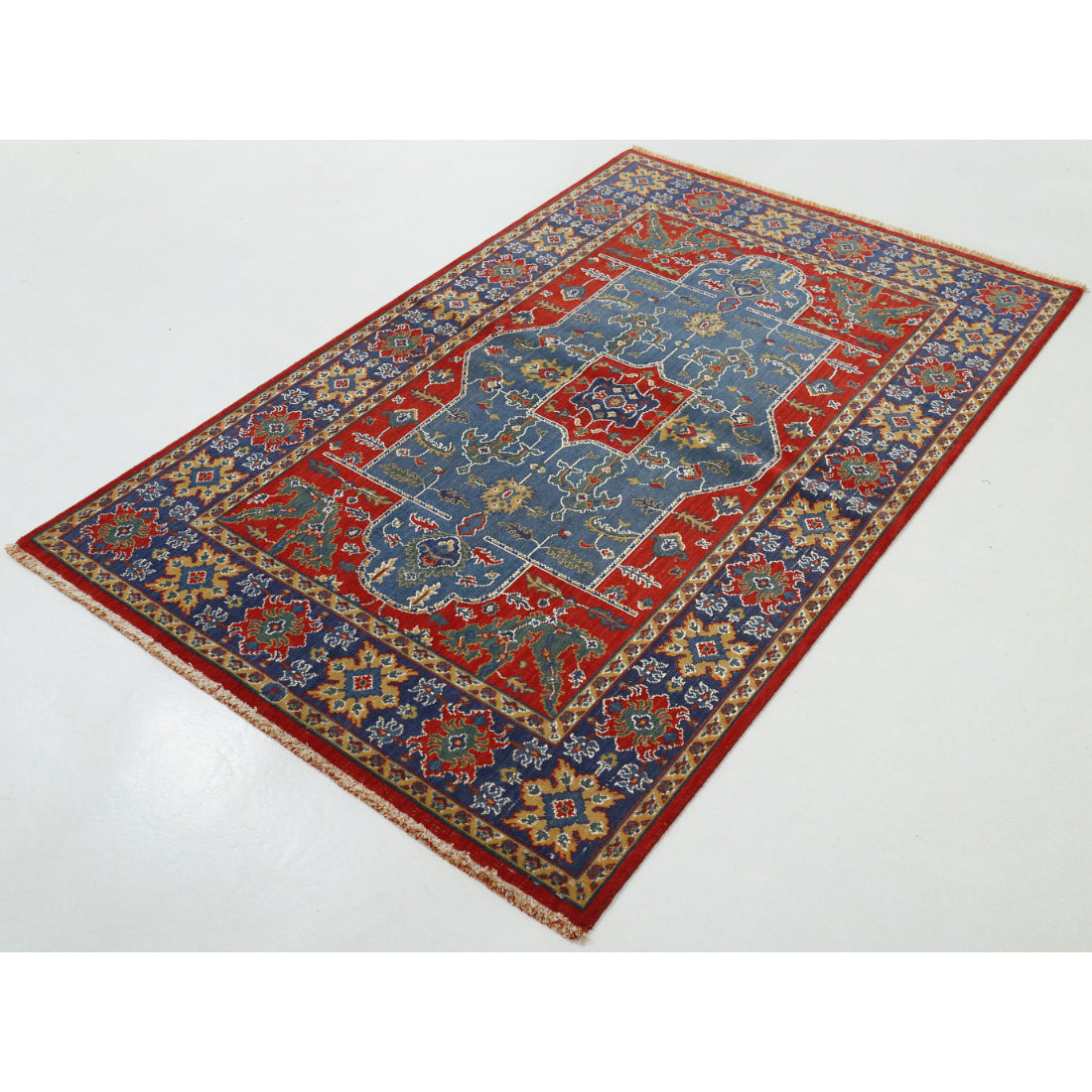 Alfombra Gulshan de lana y seda de bambú - 3'10'' x 6'0''