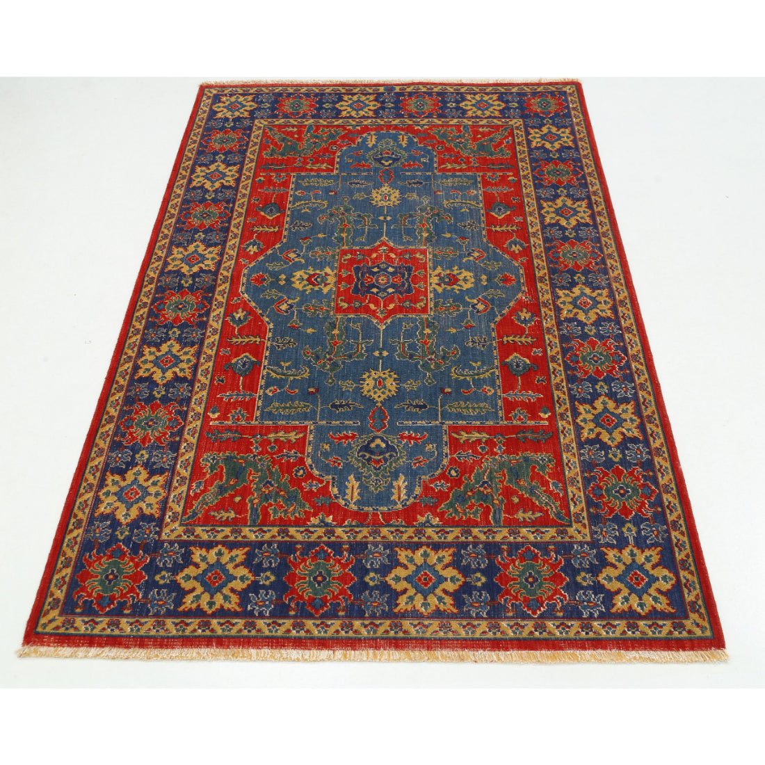 Alfombra Gulshan de lana y seda de bambú - 3'10'' x 6'0''