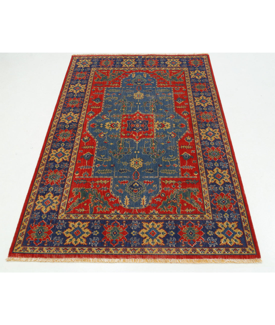Alfombra Gulshan de lana y seda de bambú - 3'10'' x 6'0''