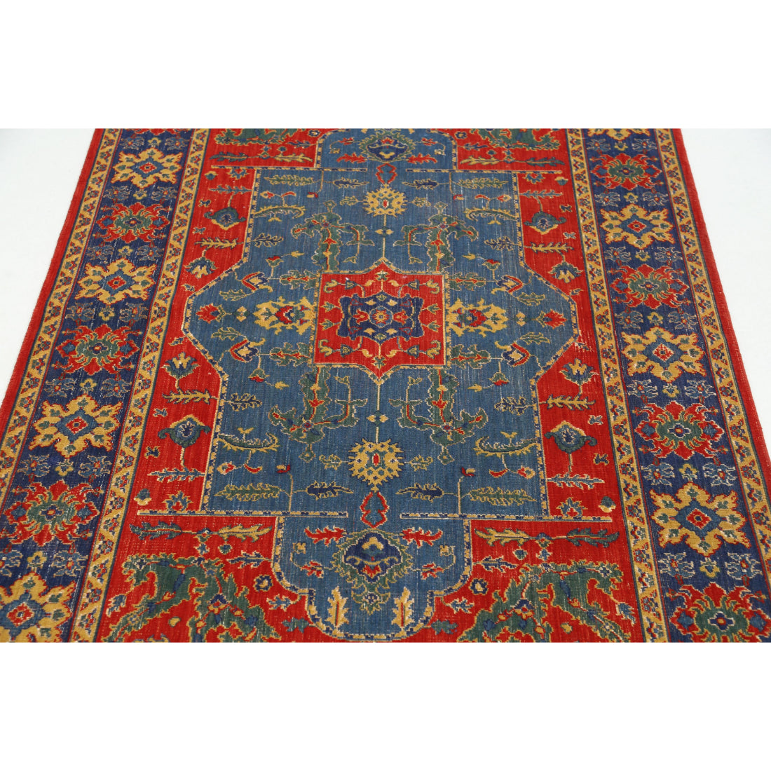 Alfombra Gulshan de lana y seda de bambú - 3'10'' x 6'0''