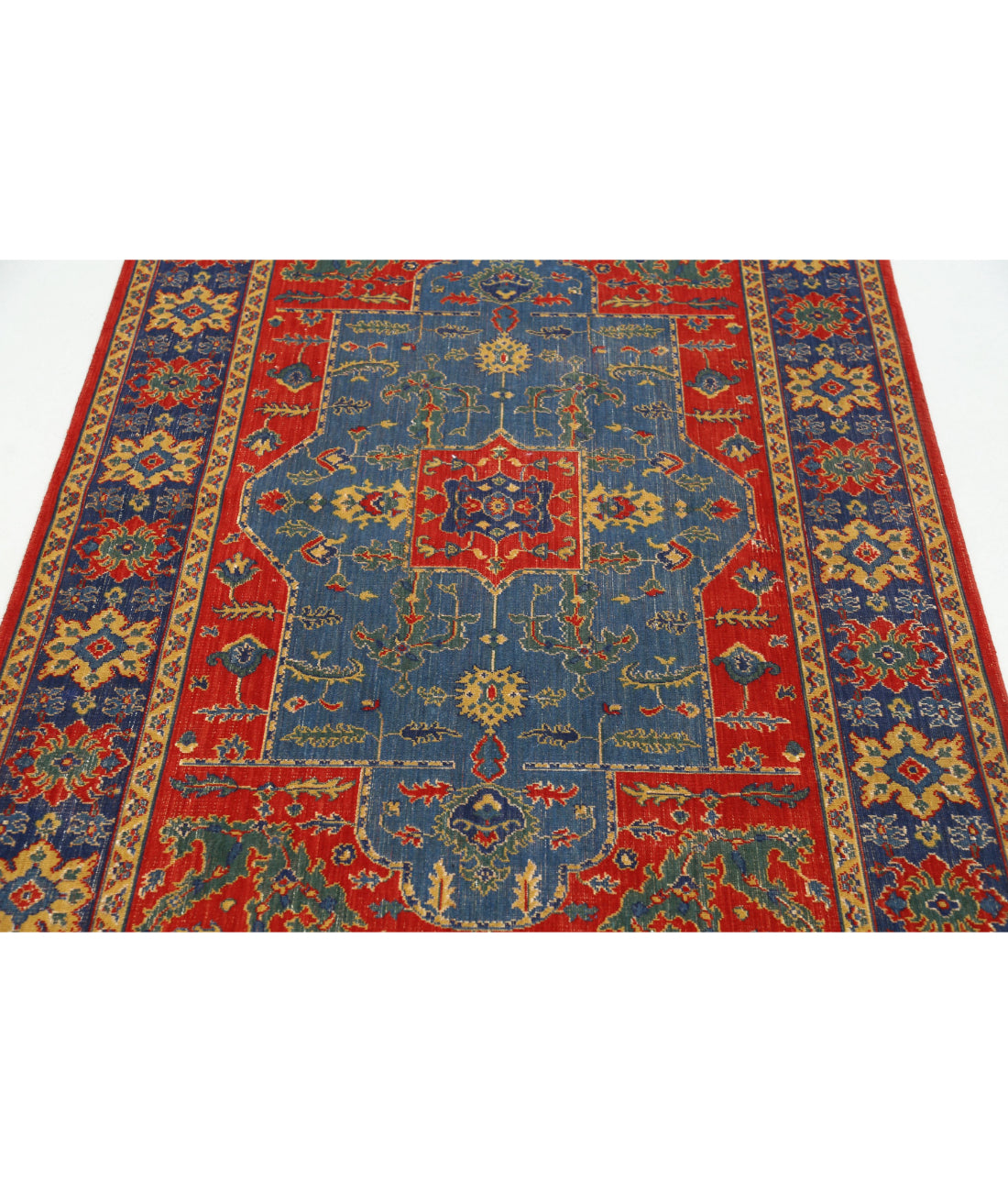 Alfombra Gulshan de lana y seda de bambú - 3'10'' x 6'0''