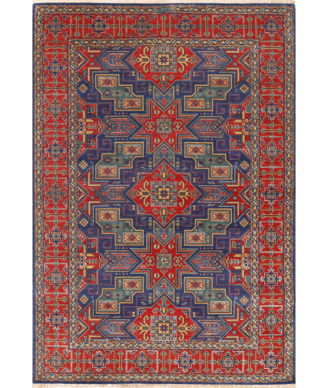 Gulshan Wool & Bamboo Silk Rug - 4'0'' x 5'9''