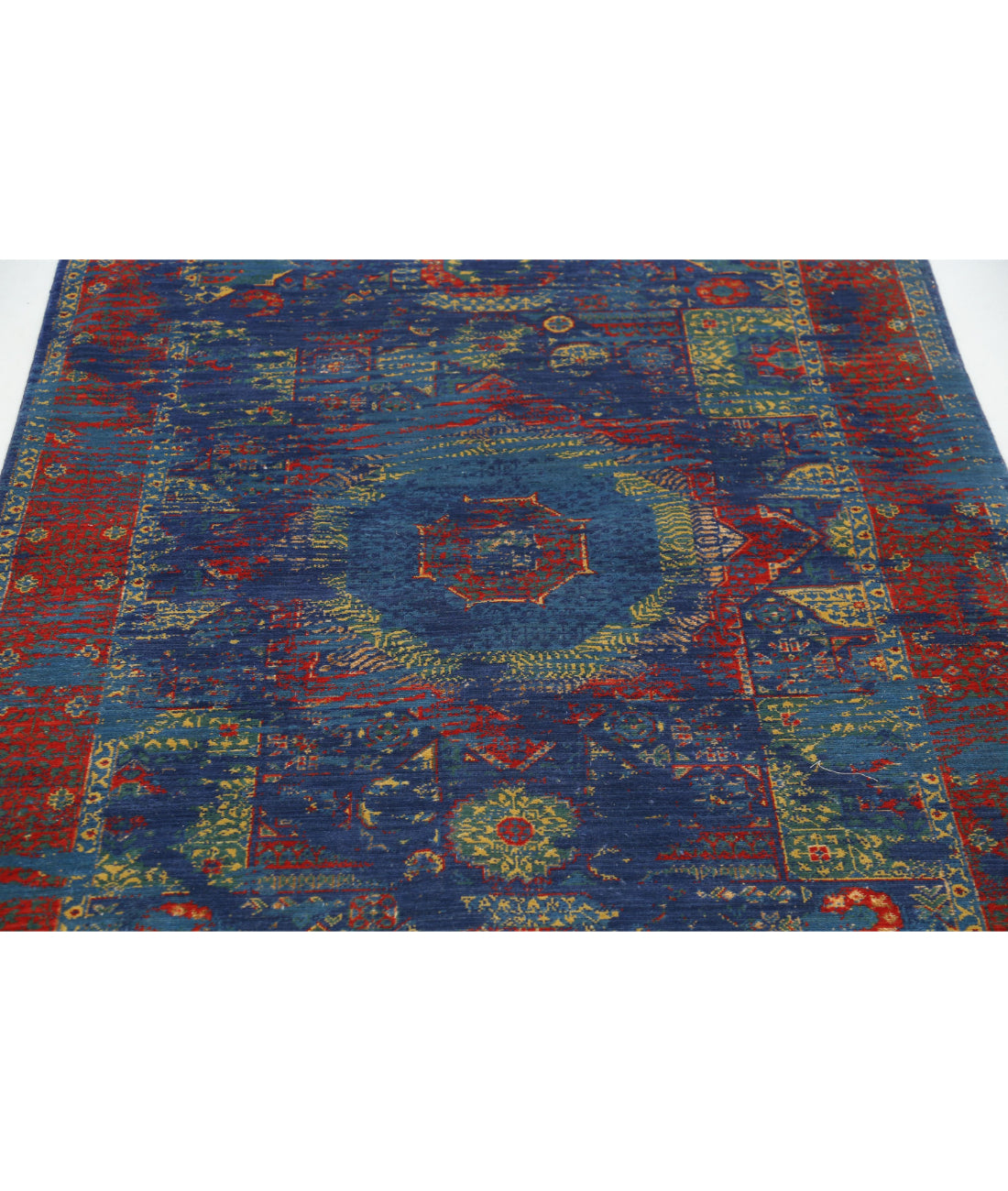Alfombra Gulshan de lana y seda de bambú - 3'11'' x 5'9''