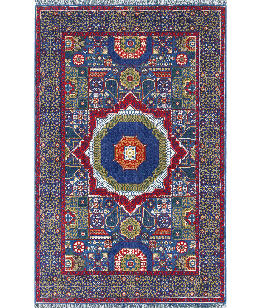 Gulshan Wool & Bamboo Silk Rug - 3'10'' x 6'0''