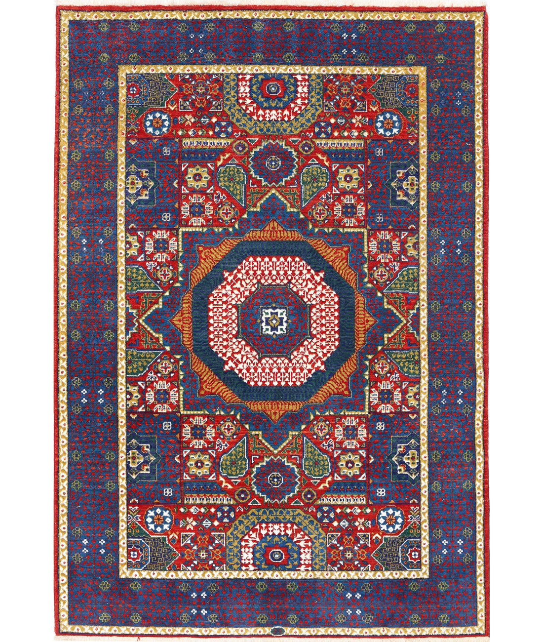 Gulshan Wool & Bamboo Silk Rug - 4'0'' x 5'10''