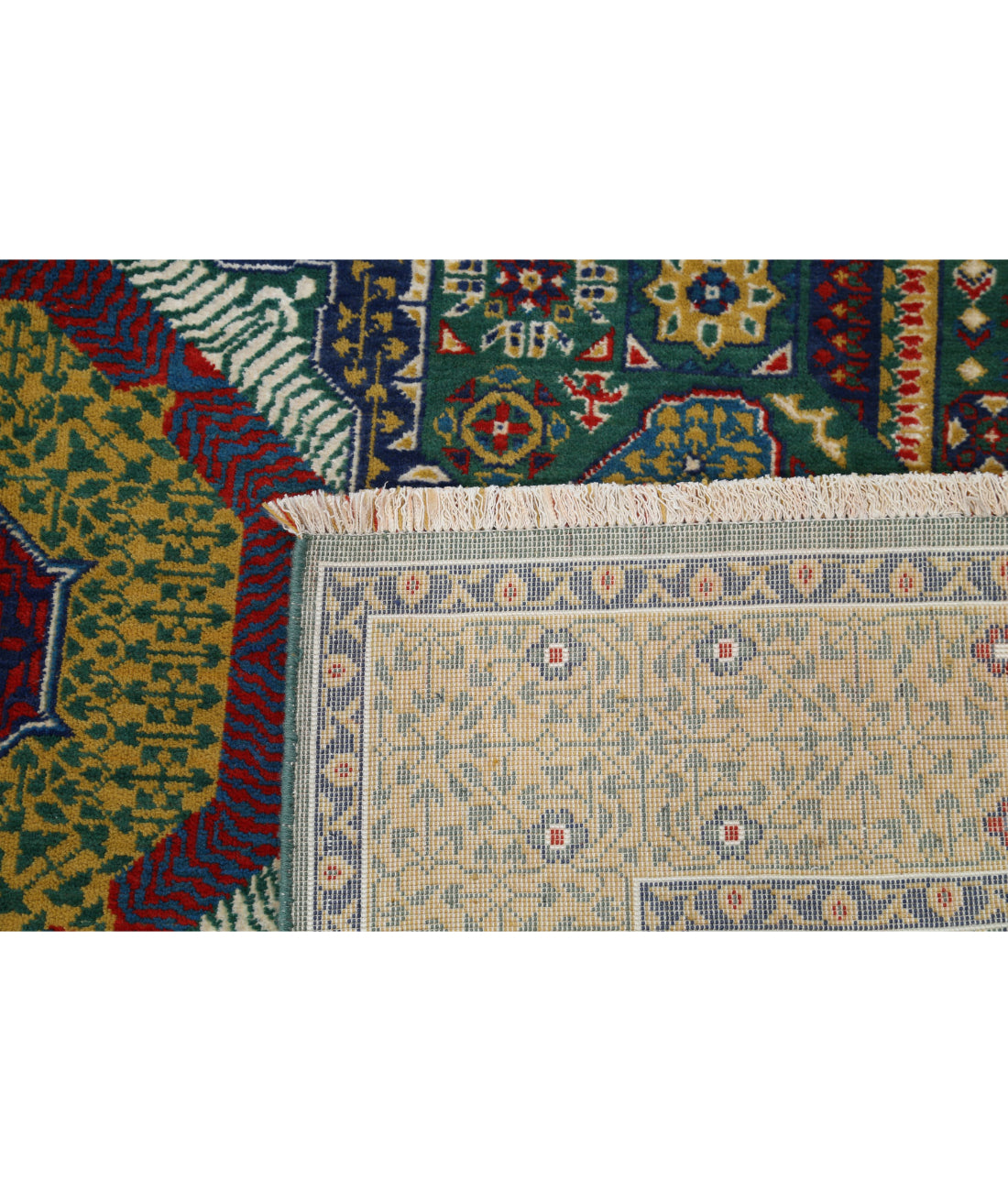 Gulshan Wool & Bamboo Silk Rug - 3'10'' x 6'0'' 3'10'' x 6'0'' (115 X 180) / Green / Gold