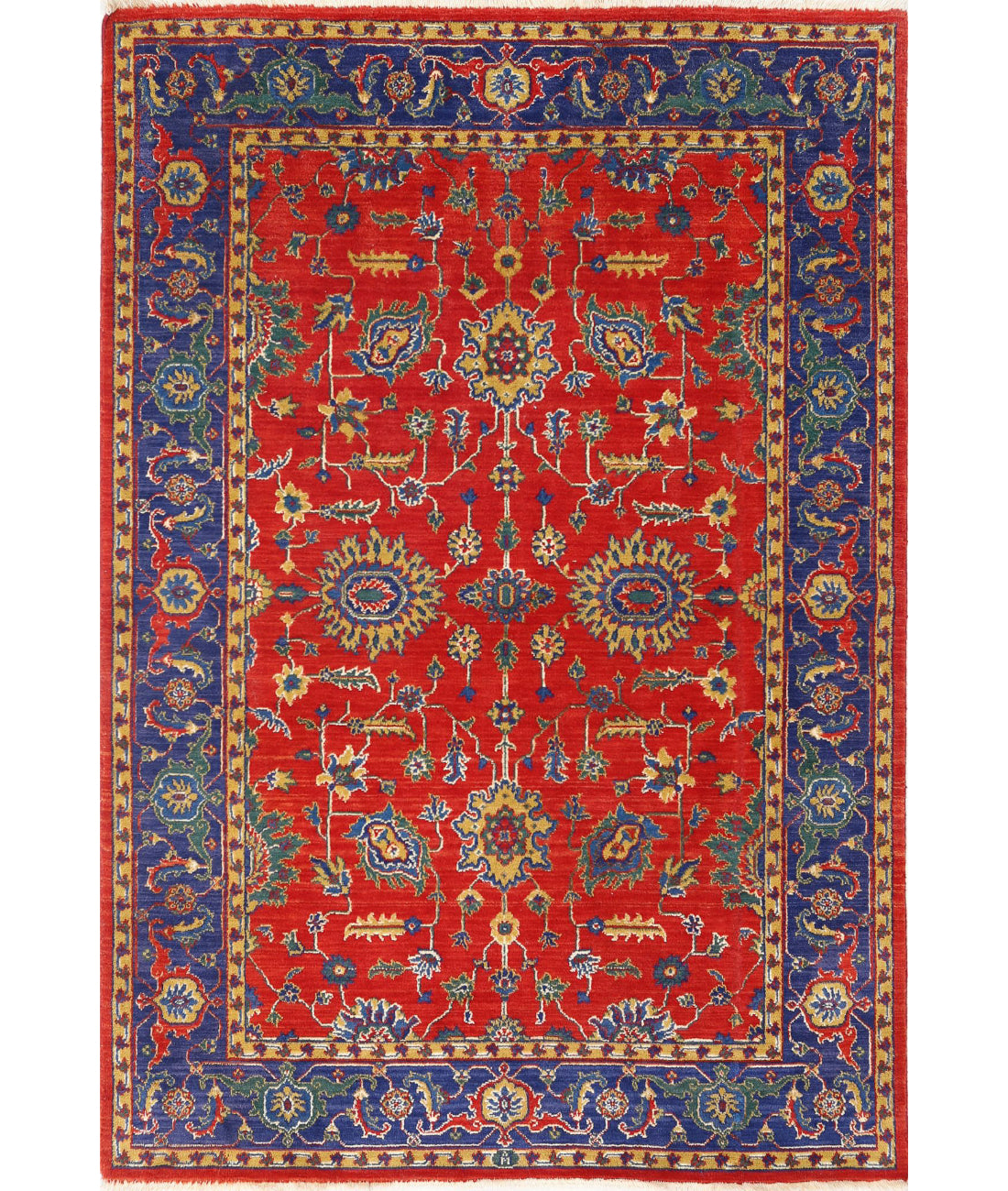Gulshan Wool & Bamboo Silk Rug - 4'0'' x 5'10''