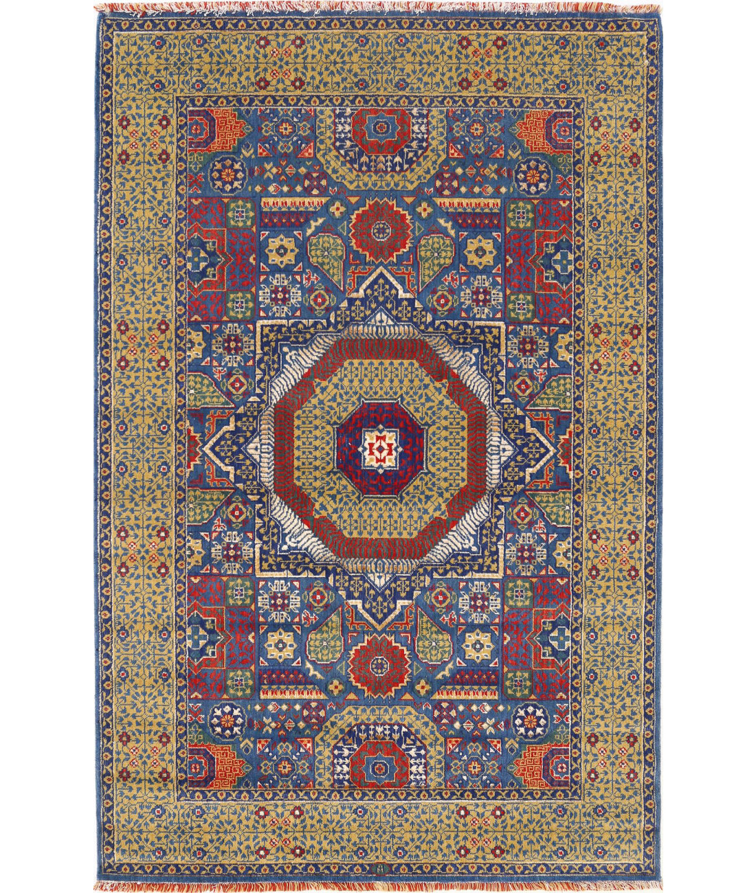 Gulshan Wool &amp; Bamboo Silk Rug - 3&#39;10&#39;&#39; x 6&#39;0&#39;&#39;