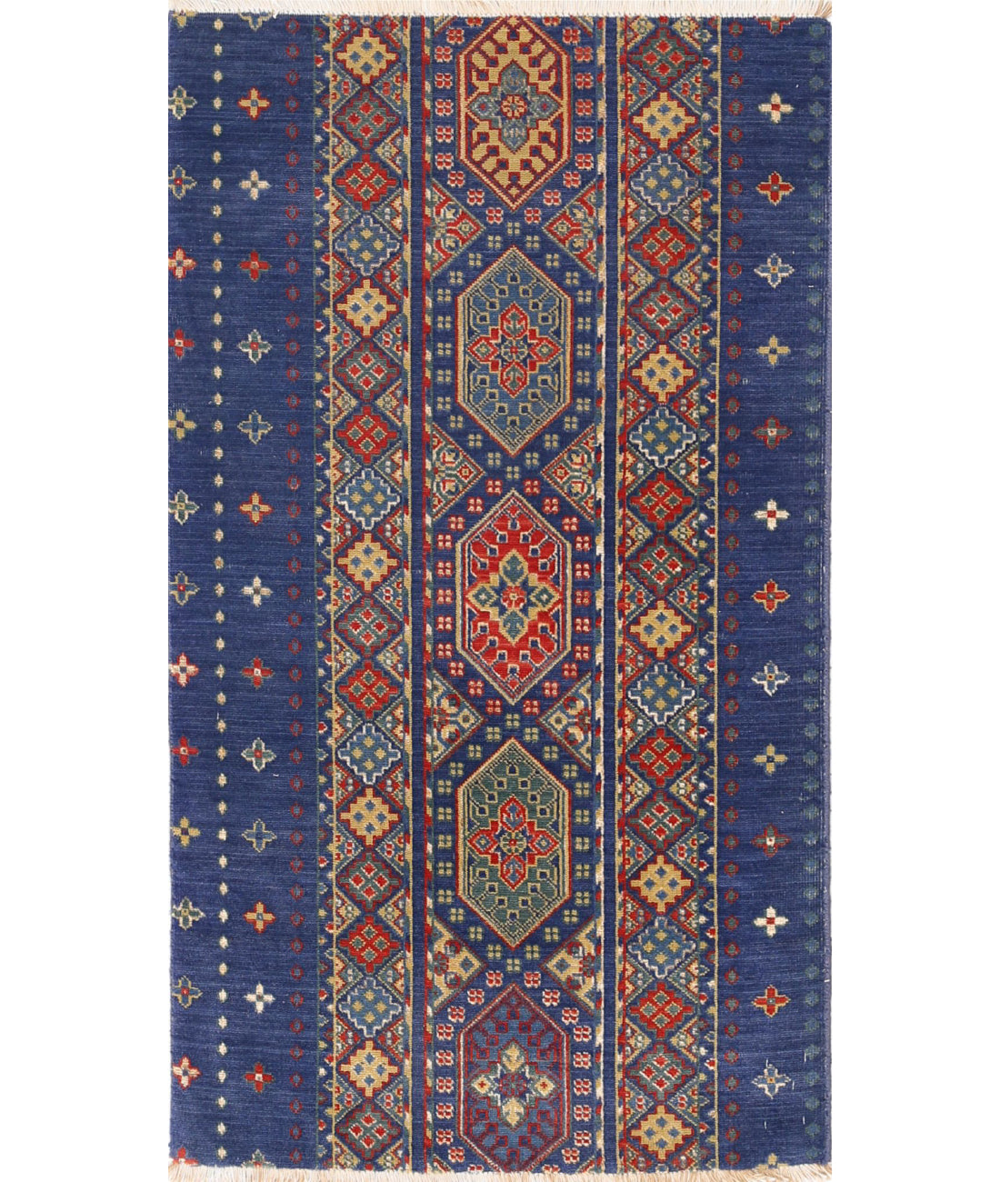 Alfombra Gulshan de lana y seda de bambú - 2'2'' x 3'9''