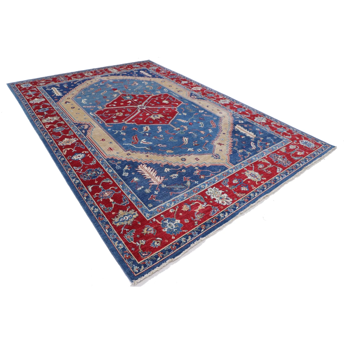 Power Loomed Heriz Wool Rug 8' 2" X 11' 8"