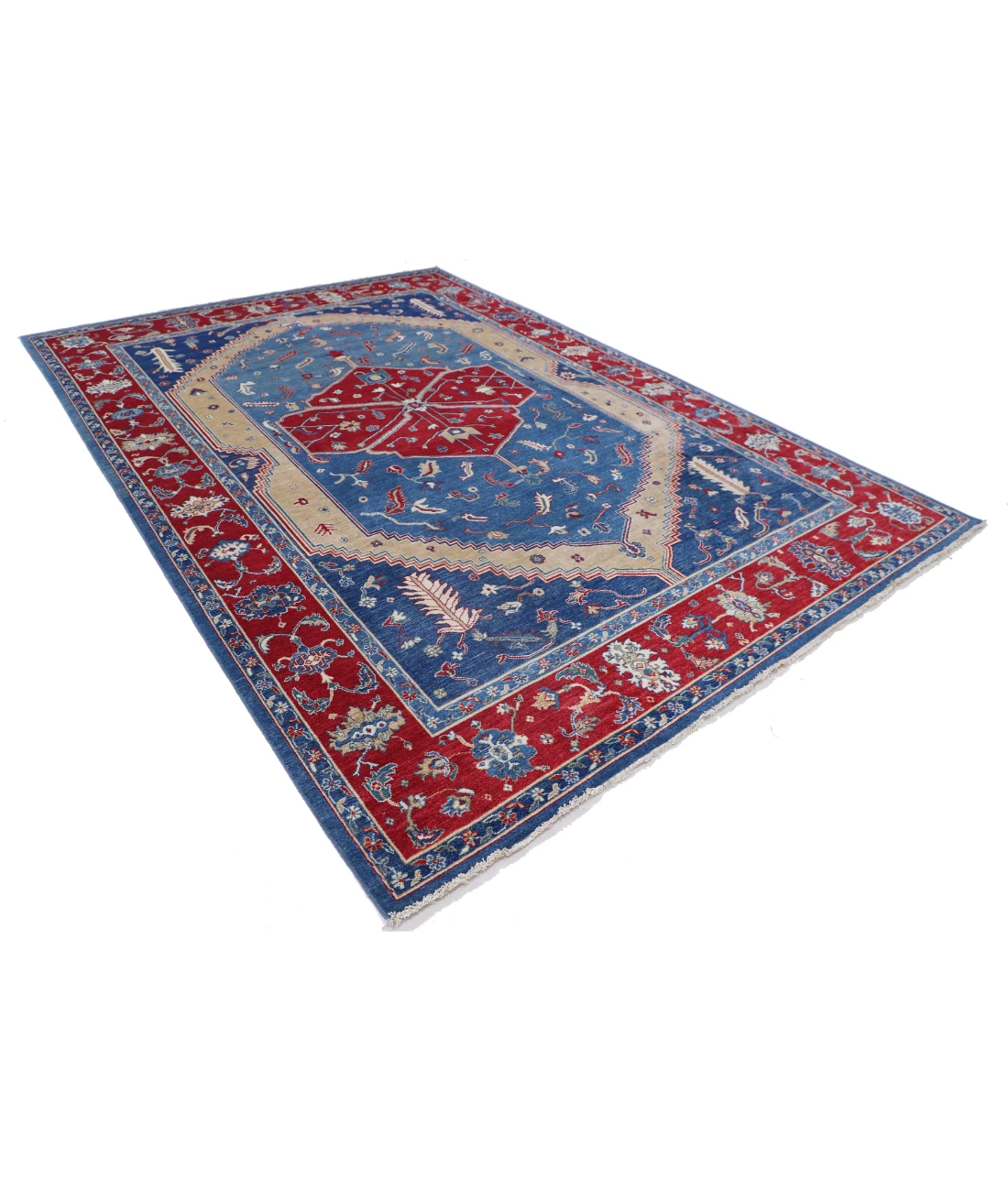 Power Loomed Heriz Wool Rug 8' 2" X 11' 8"