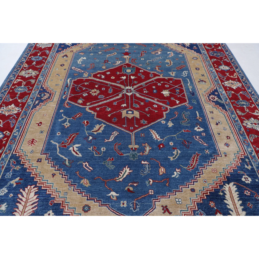 Power Loomed Heriz Wool Rug 8' 2" X 11' 8"