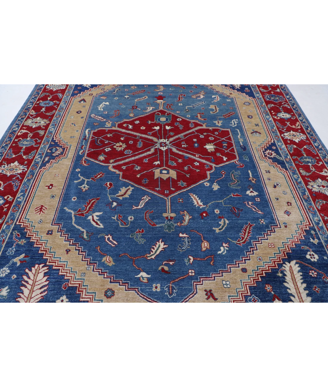 Power Loomed Heriz Wool Rug 8' 2" X 11' 8"
