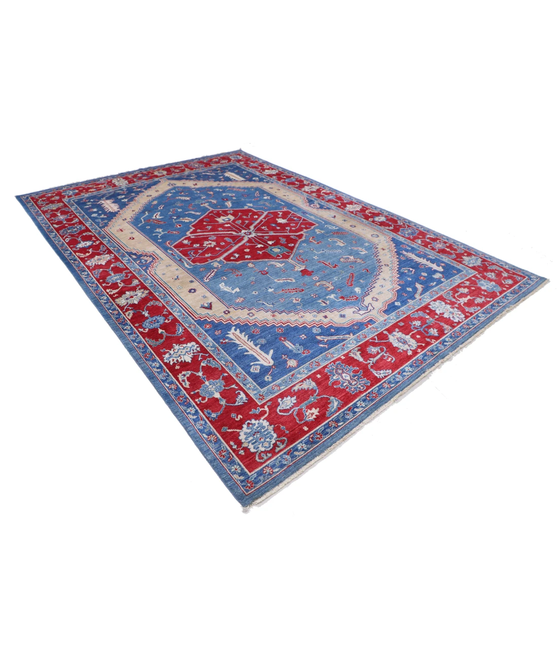 Power Loomed Heriz Wool Rug 8' 0" X 11' 6"