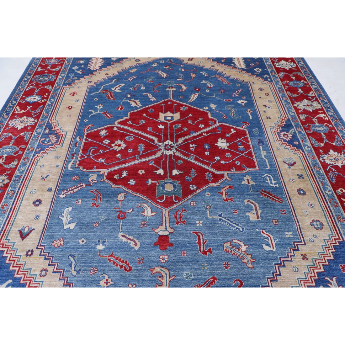 Power Loomed Heriz Wool Rug 8' 0" X 11' 6"