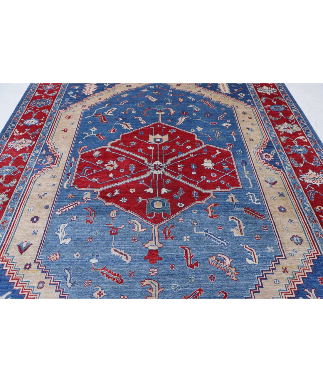 Power Loomed Heriz Wool Rug 8' 0" X 11' 6"