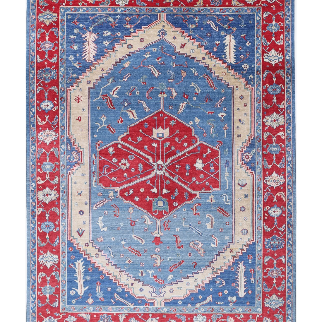 Power Loomed Heriz Wool Rug 8' 0" X 11' 6"