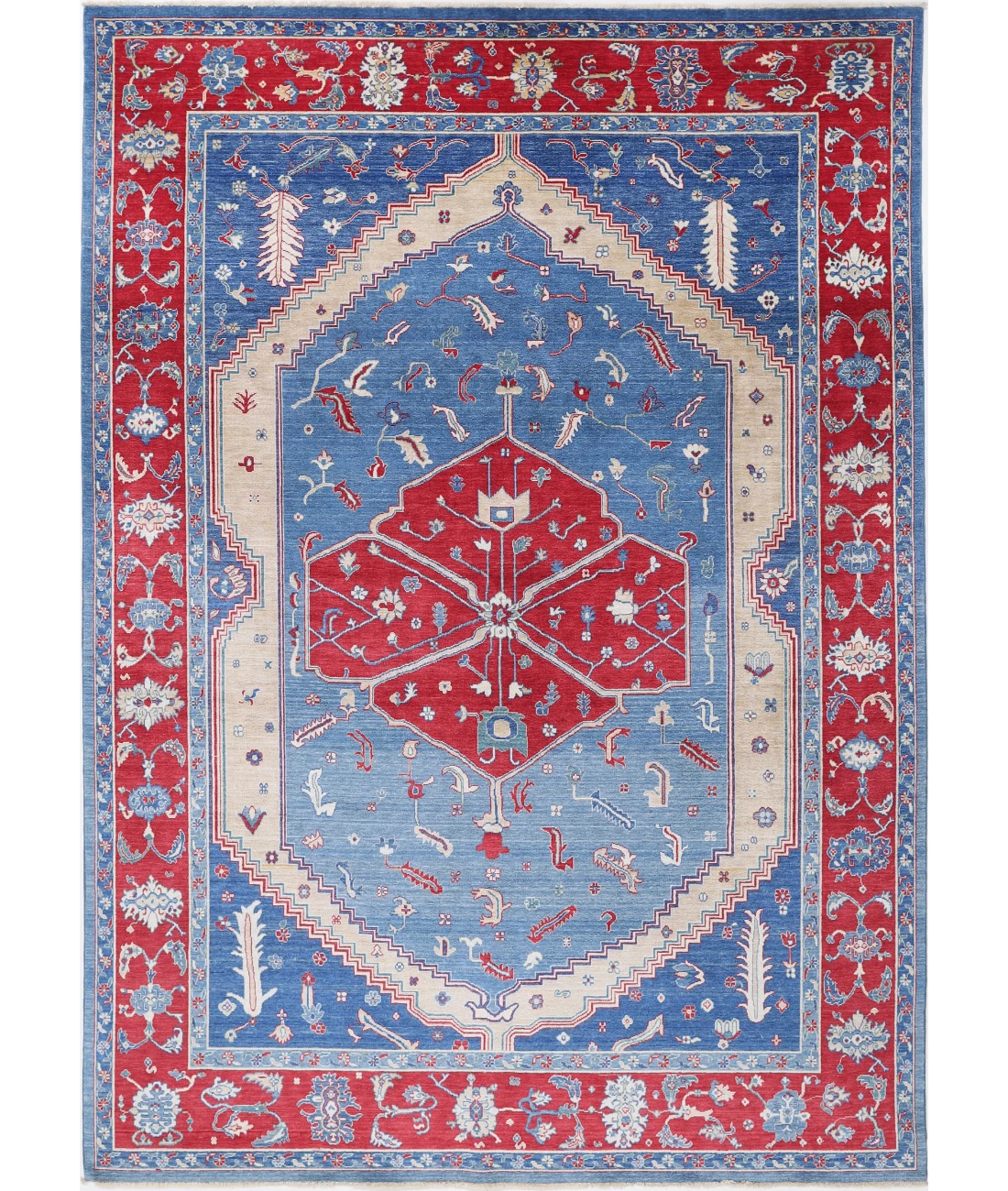 Power Loomed Heriz Wool Rug 8' 0" X 11' 6"