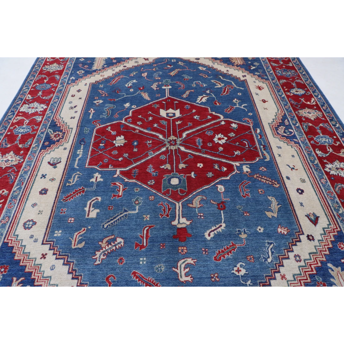 Power Loomed Heriz Wool Rug 8' 2" X 11' 8"