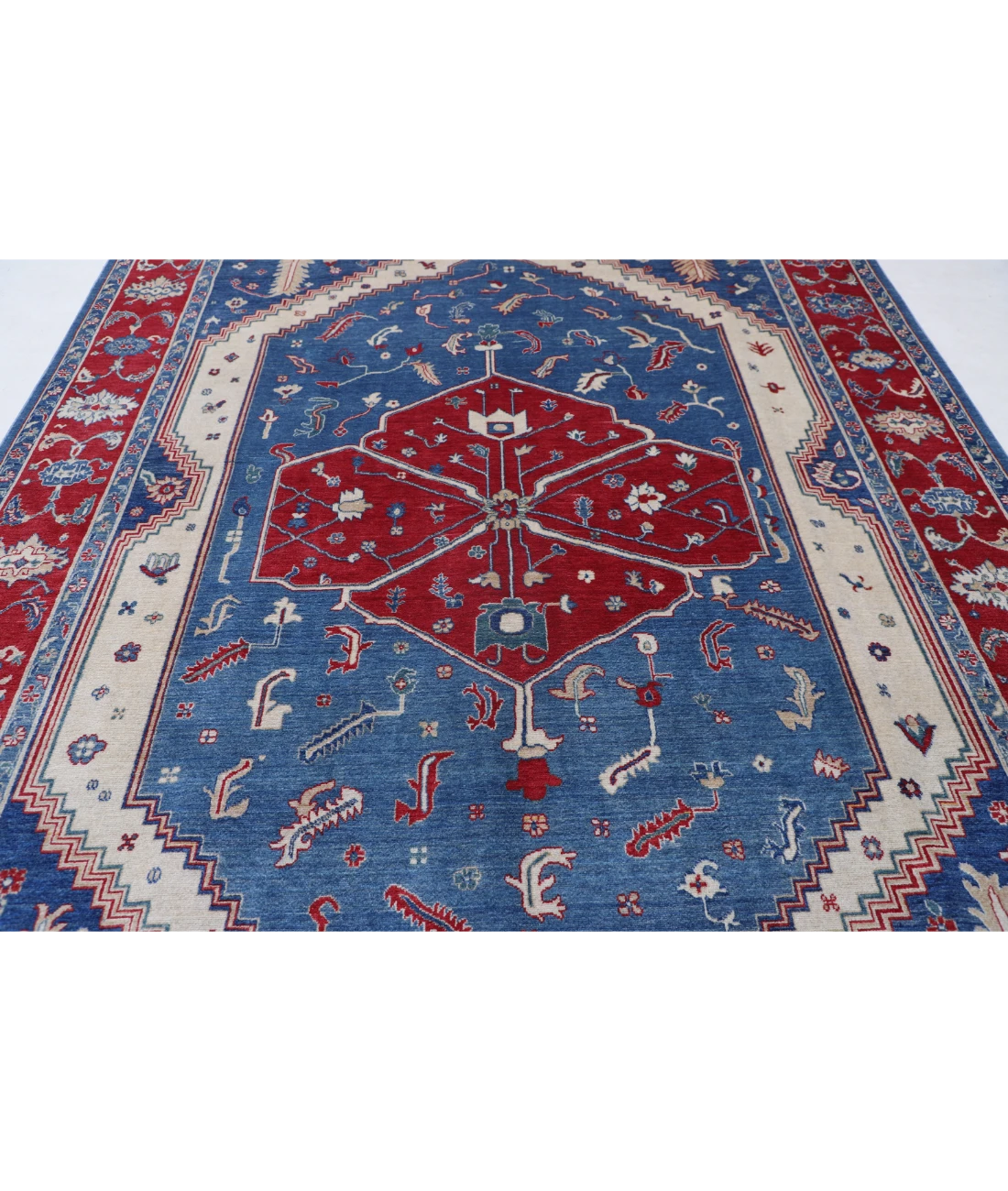 Power Loomed Heriz Wool Rug 8' 2" X 11' 8"