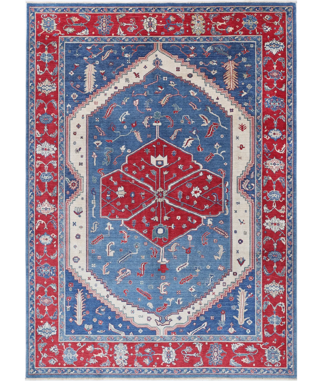 Power Loomed Heriz Wool Rug 8' 2" X 11' 8"