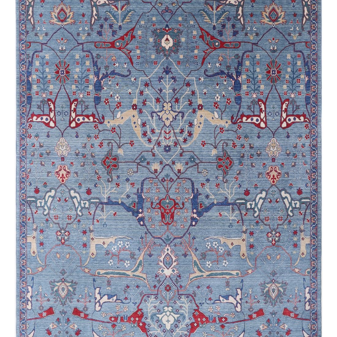 Power Loomed Heriz Wool Rug 8' 11" X 12' 0"