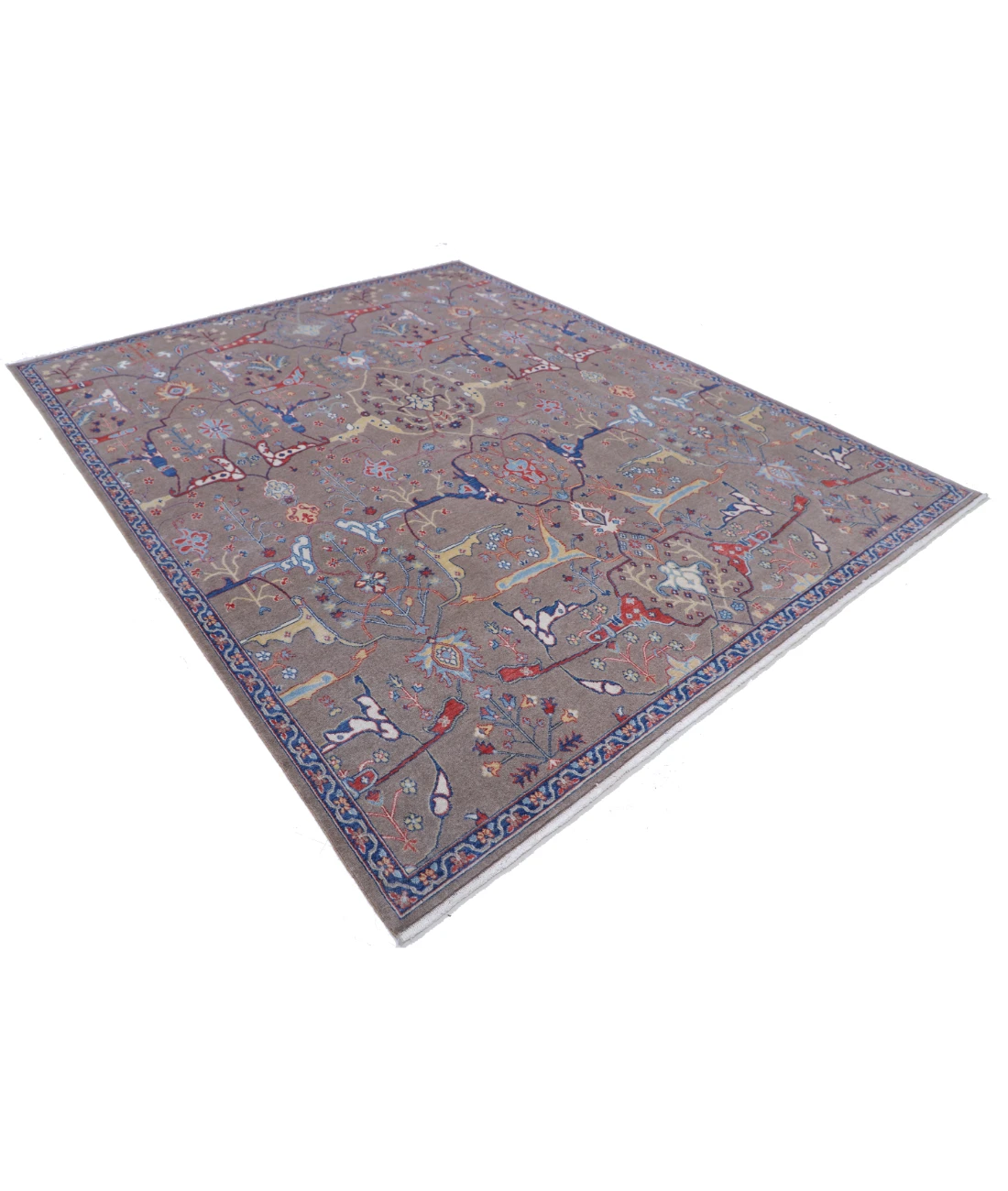 Power Loomed Heriz Wool Rug 8' 0" X 9' 10"