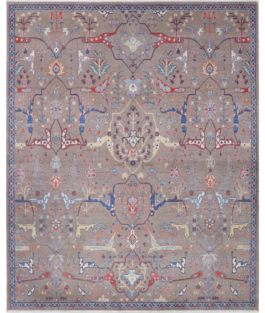 Power Loomed Heriz Wool Rug 8' 0" X 9' 10"