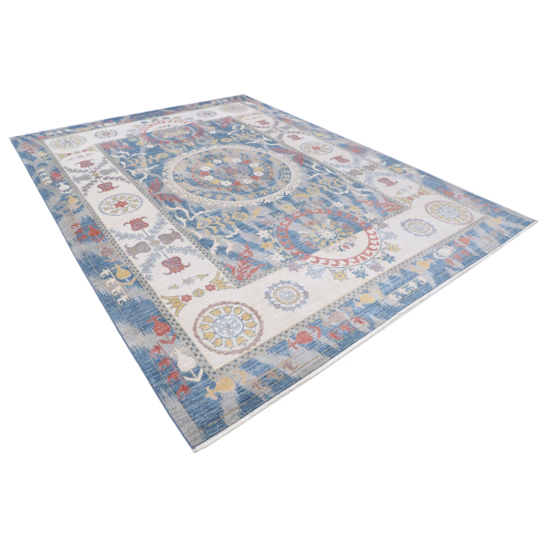 Power Loomed Ikat Wool Rug 8' 10" X 11' 10"