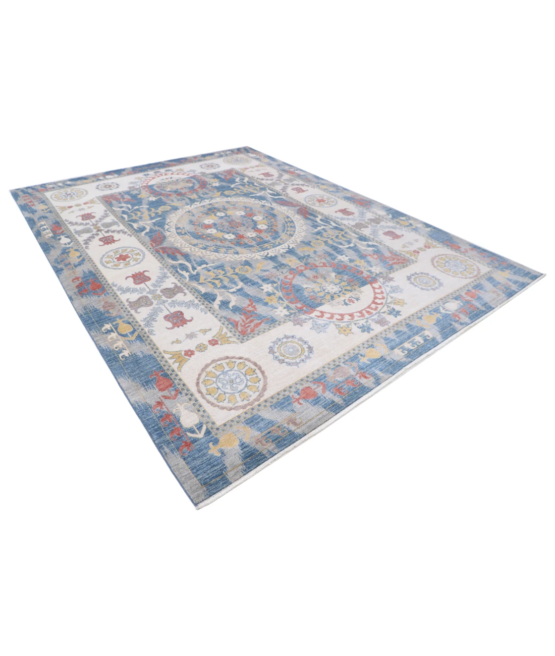 Power Loomed Ikat Wool Rug 8' 10" X 11' 10"