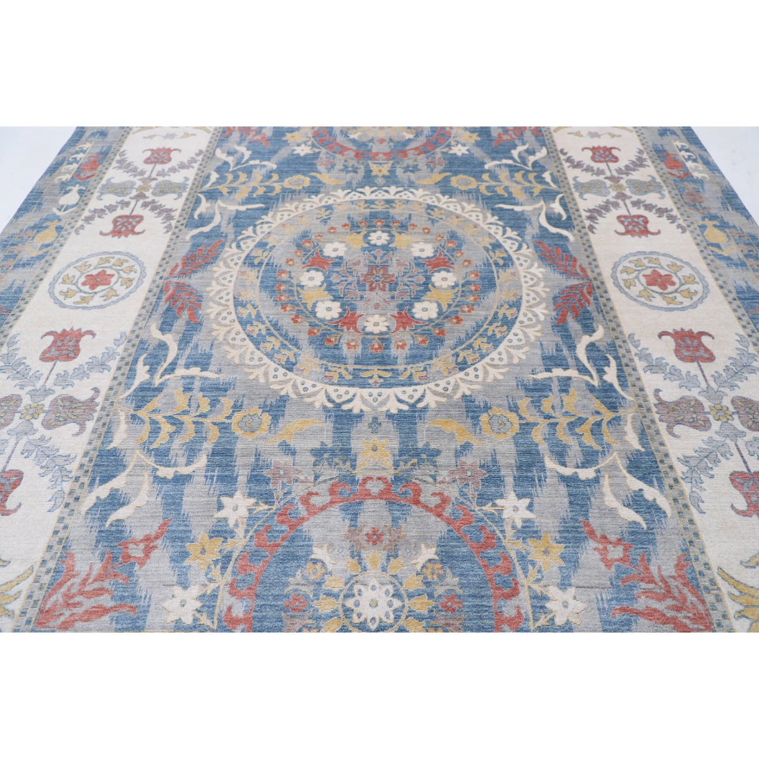 Power Loomed Ikat Wool Rug 8' 10" X 11' 10"