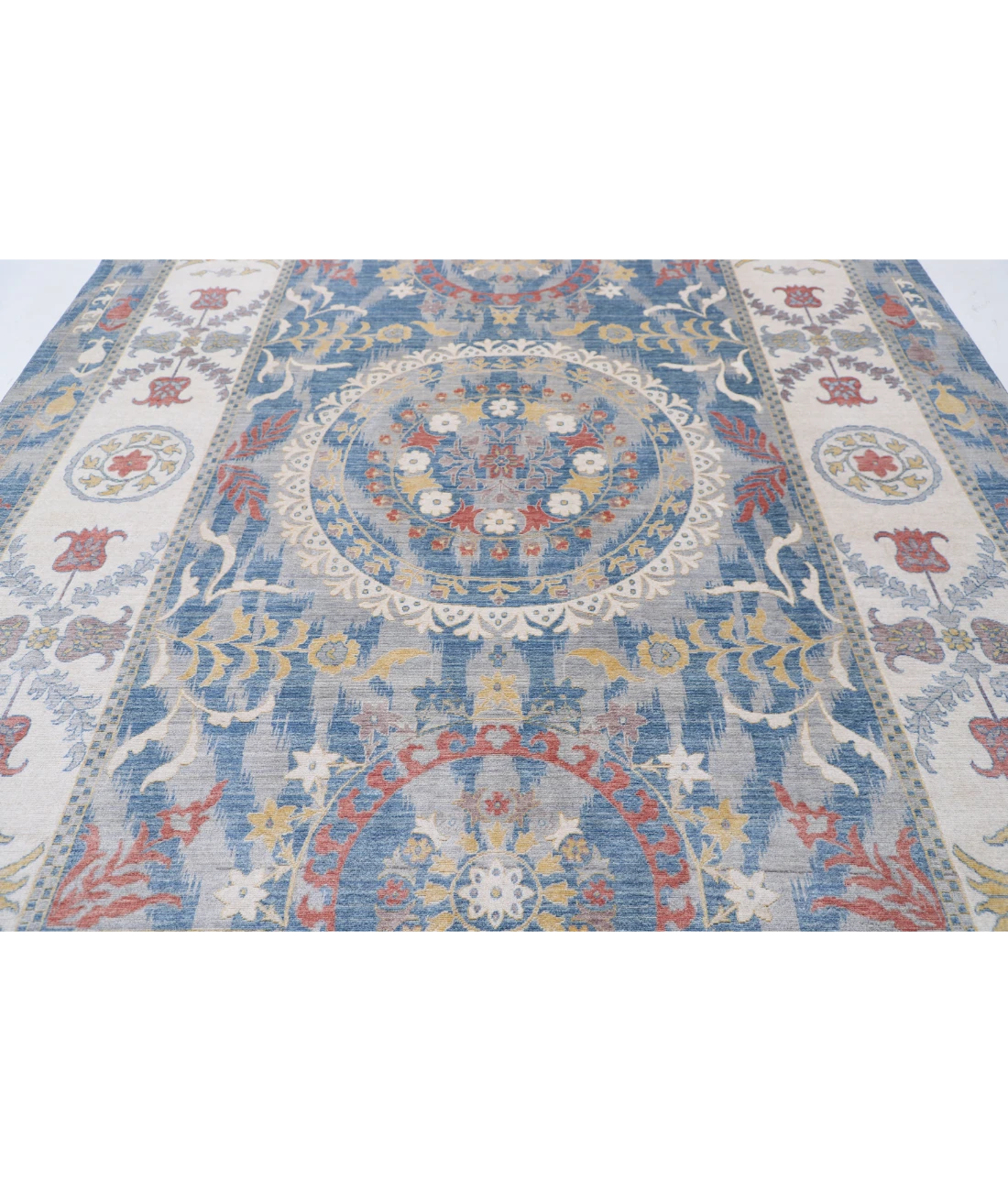 Power Loomed Ikat Wool Rug 8' 10" X 11' 10"