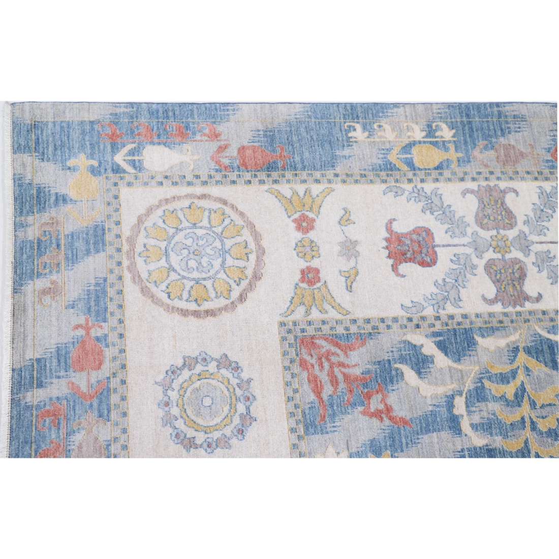 Power Loomed Ikat Wool Rug 8' 10" X 11' 10"