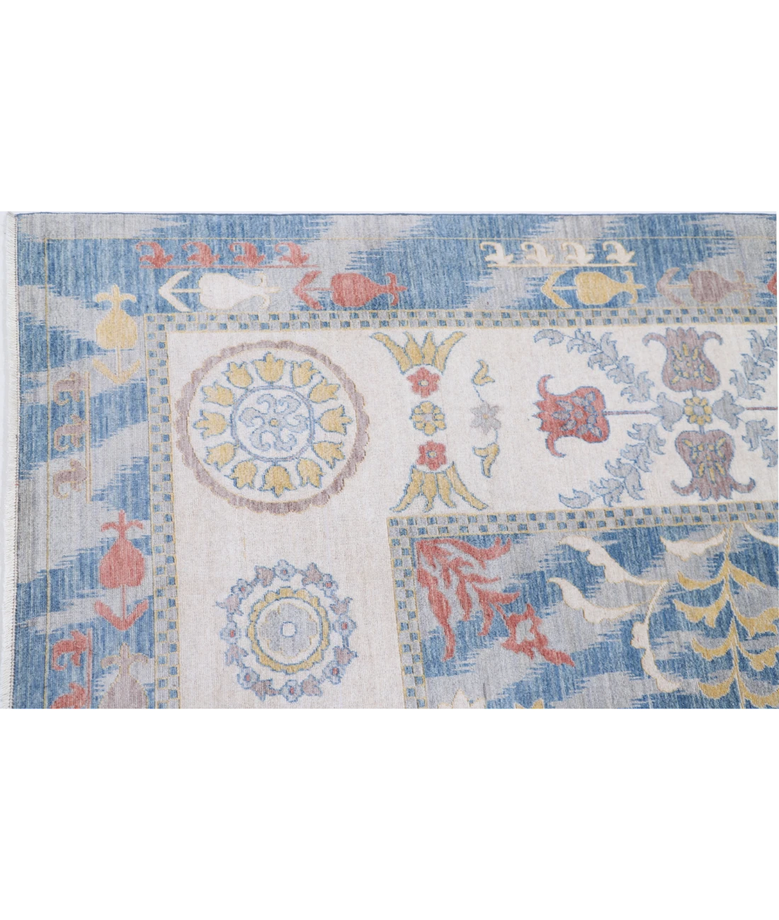 Power Loomed Ikat Wool Rug 8' 10" X 11' 10"