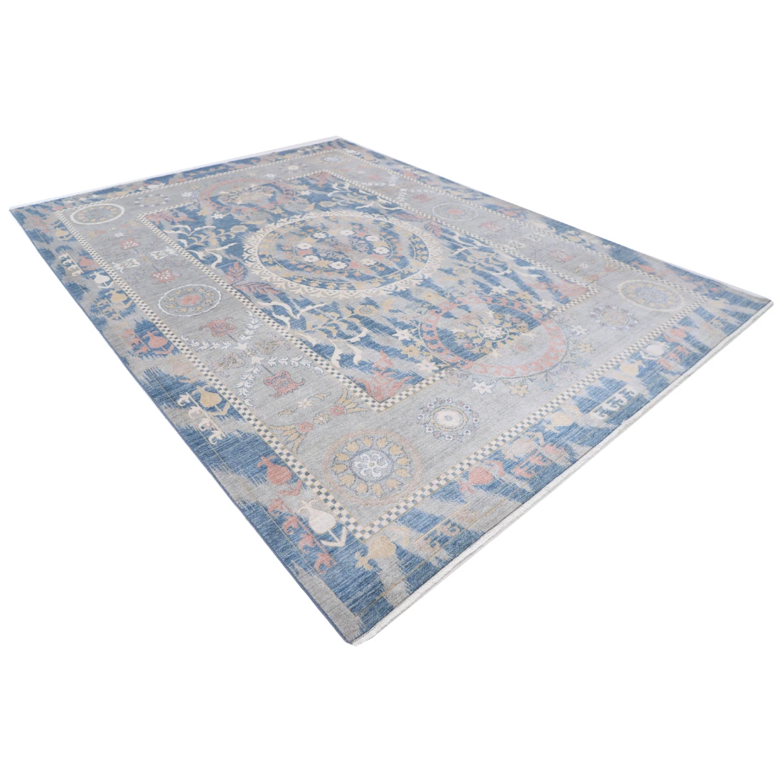 Power Loomed Ikat Wool Rug 8' 10" X 11' 11"