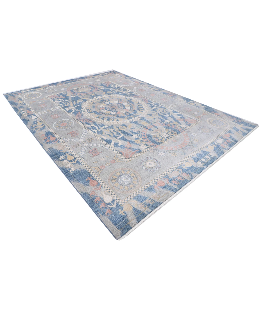 Power Loomed Ikat Wool Rug 8' 10" X 11' 11"