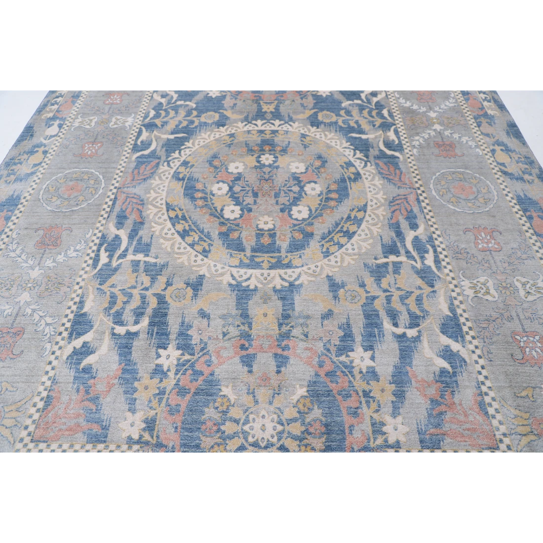 Power Loomed Ikat Wool Rug 8' 10" X 11' 11"