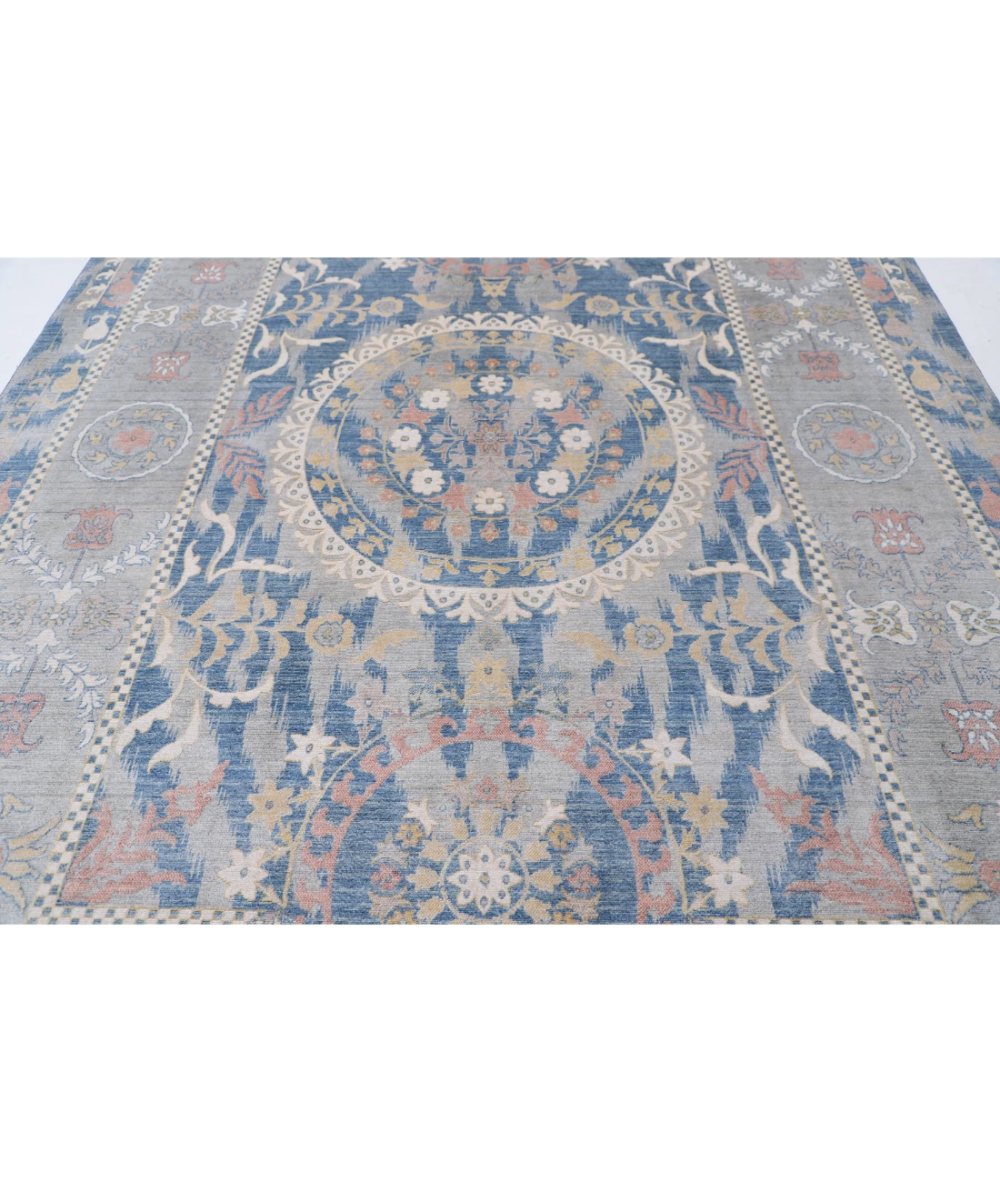Power Loomed Ikat Wool Rug 8' 10" X 11' 11"