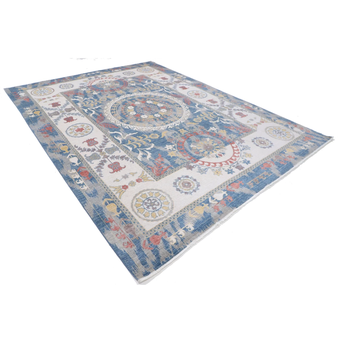 Power Loomed Ikat Wool Rug 8' 10" X 11' 10"
