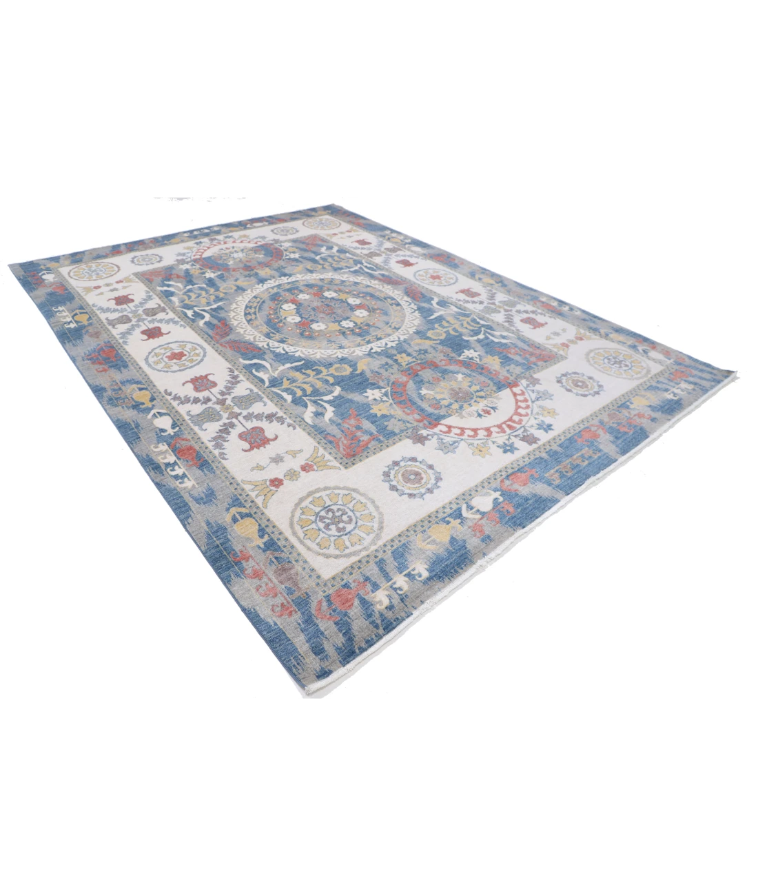 Power Loomed Ikat Wool Rug 8' 10" X 11' 10"