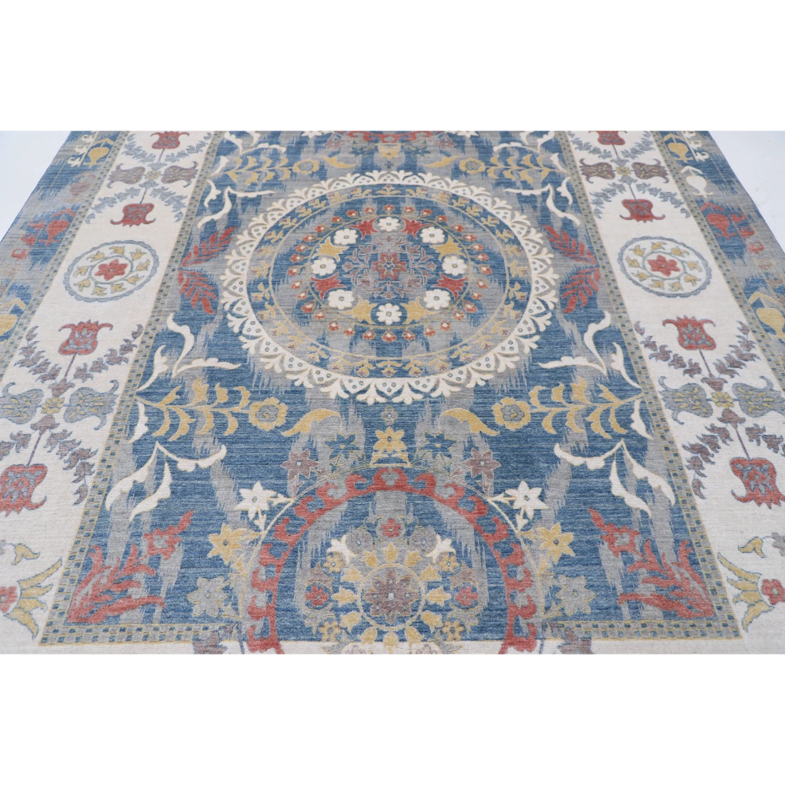 Power Loomed Ikat Wool Rug 8' 10" X 11' 10"