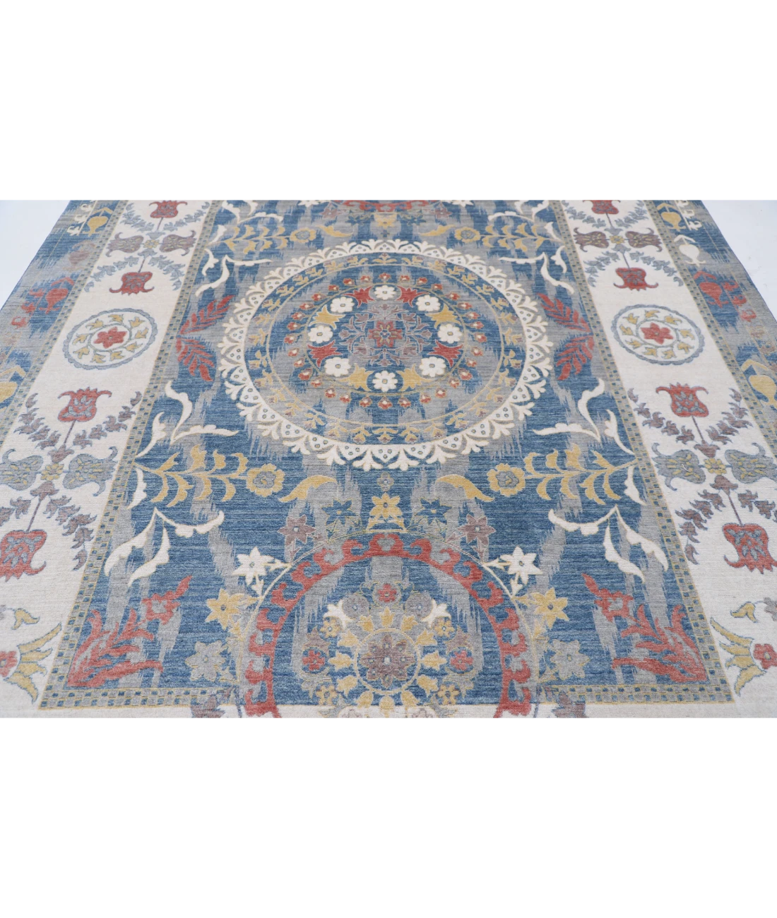 Power Loomed Ikat Wool Rug 8' 10" X 11' 10"