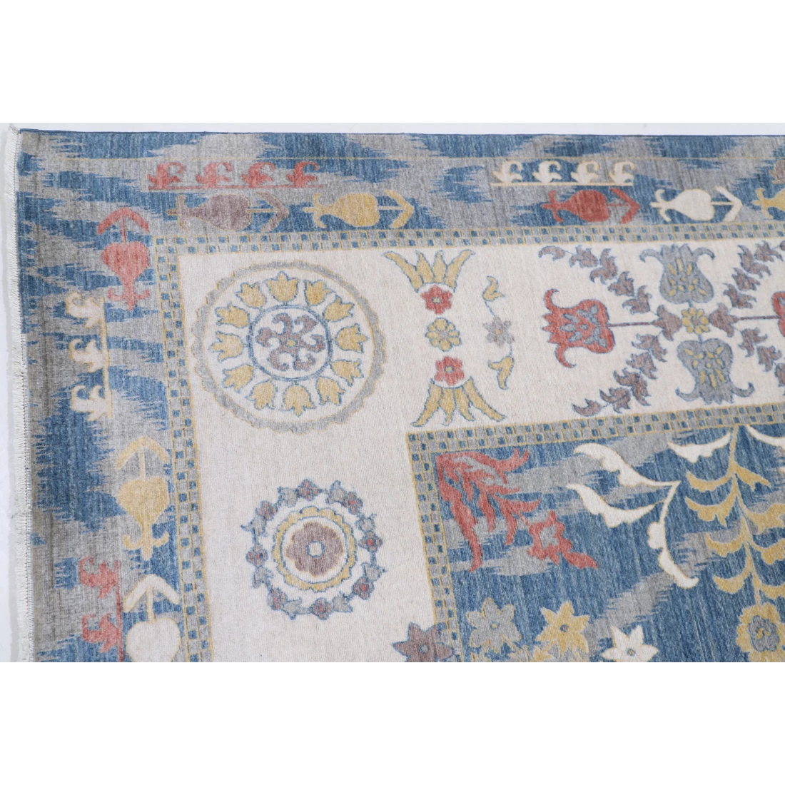 Power Loomed Ikat Wool Rug 8' 10" X 11' 10"