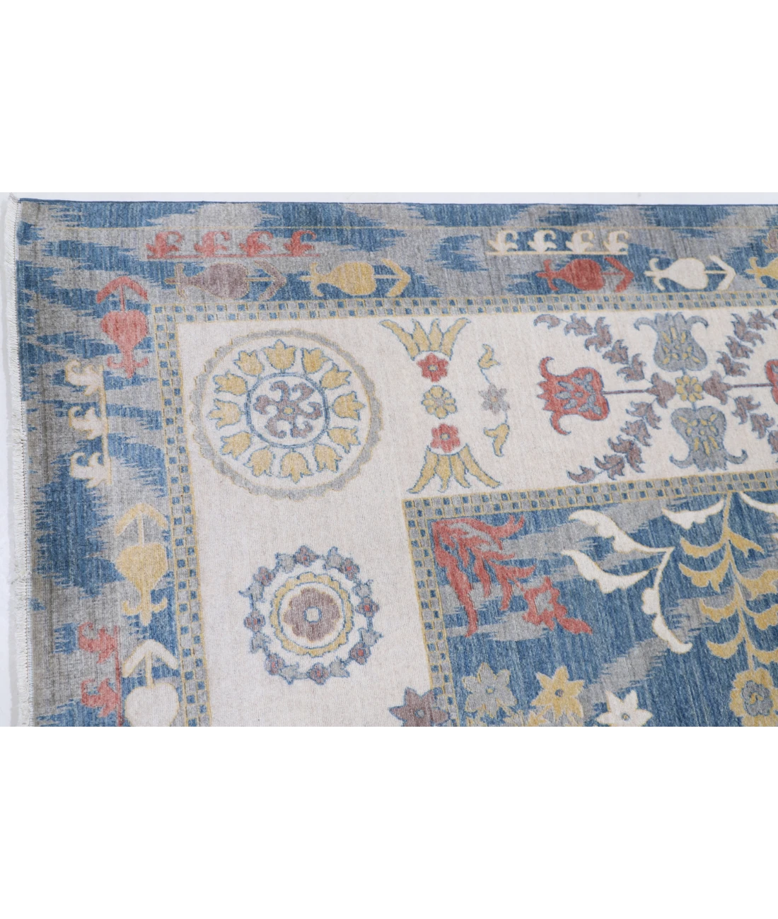 Power Loomed Ikat Wool Rug 8' 10" X 11' 10"