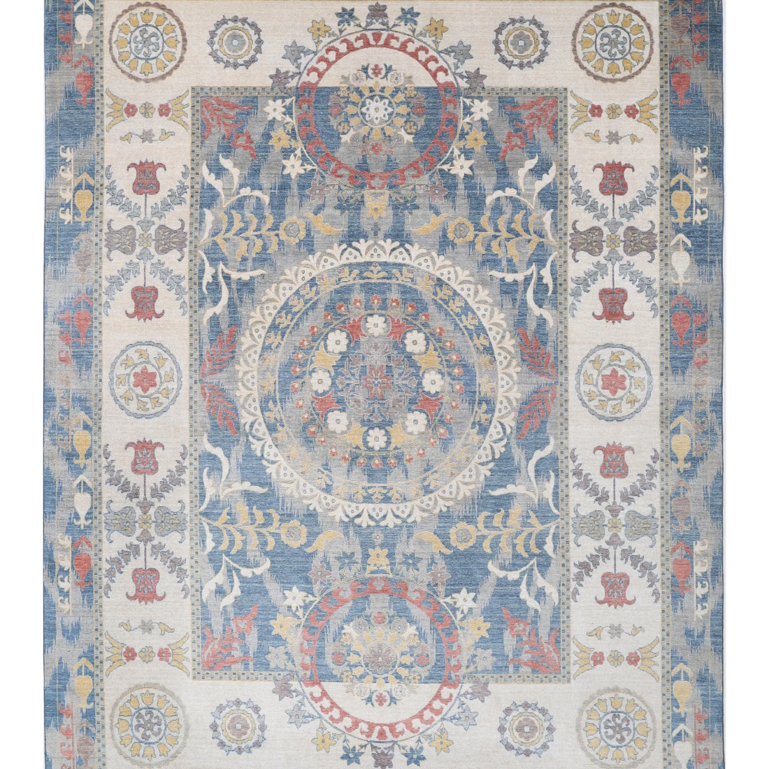 Power Loomed Ikat Wool Rug 8' 10" X 11' 10"