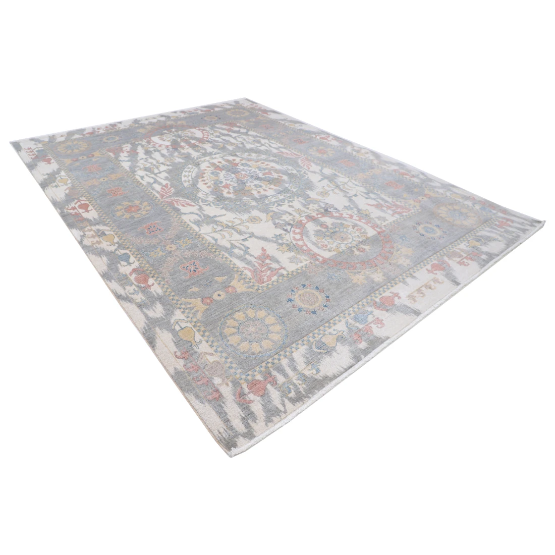 Power Loomed Ikat Wool Rug 8' 10" X 11' 11"