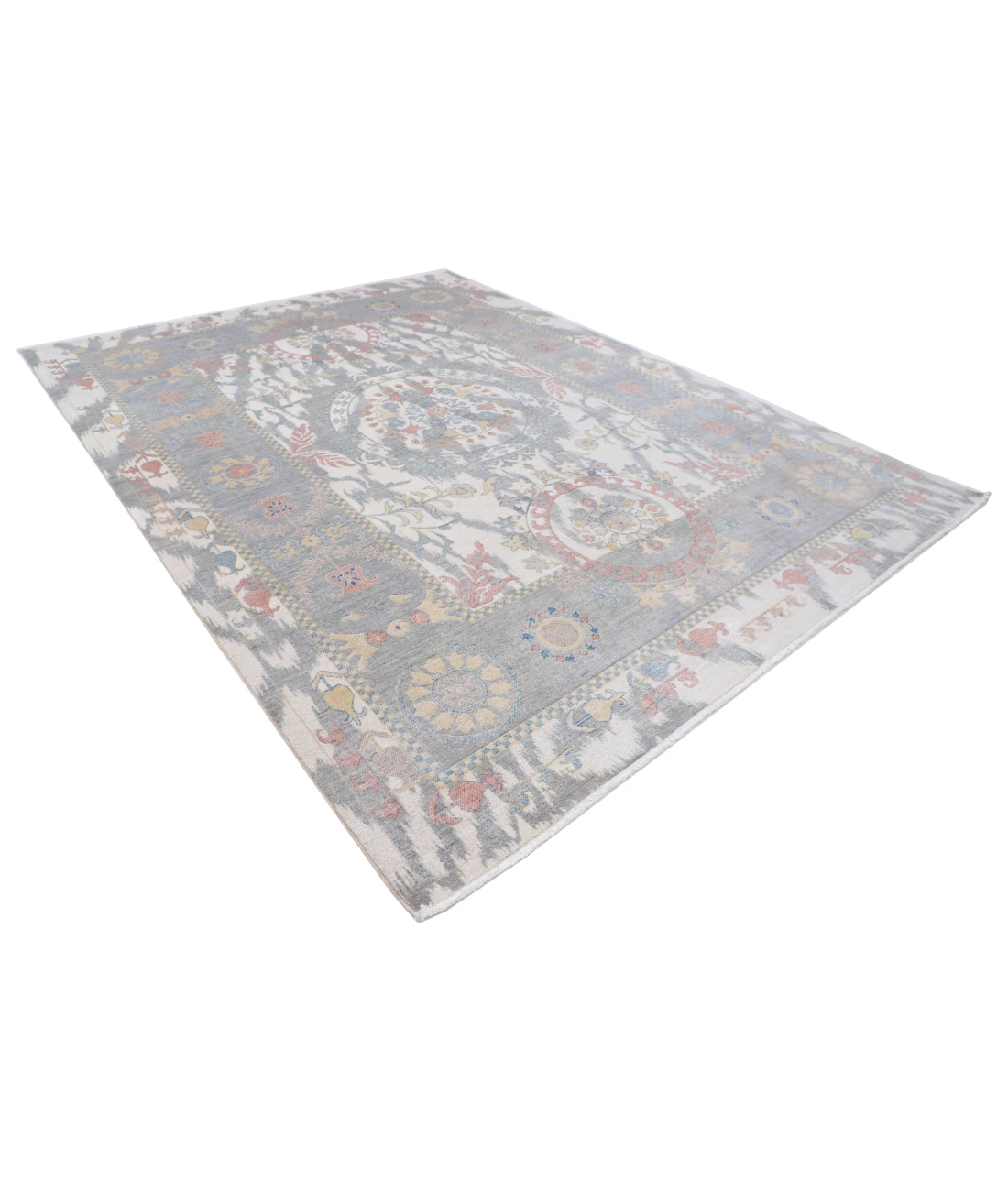 Power Loomed Ikat Wool Rug 8' 10" X 11' 11"