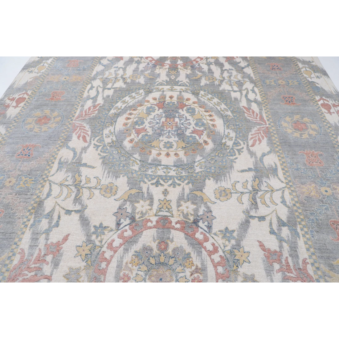Power Loomed Ikat Wool Rug 8' 10" X 11' 11"