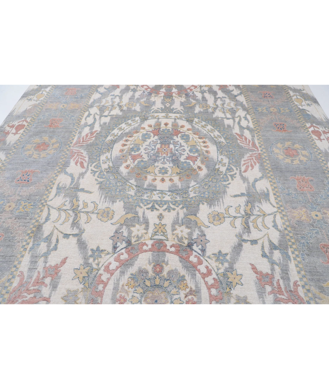 Power Loomed Ikat Wool Rug 8' 10" X 11' 11"
