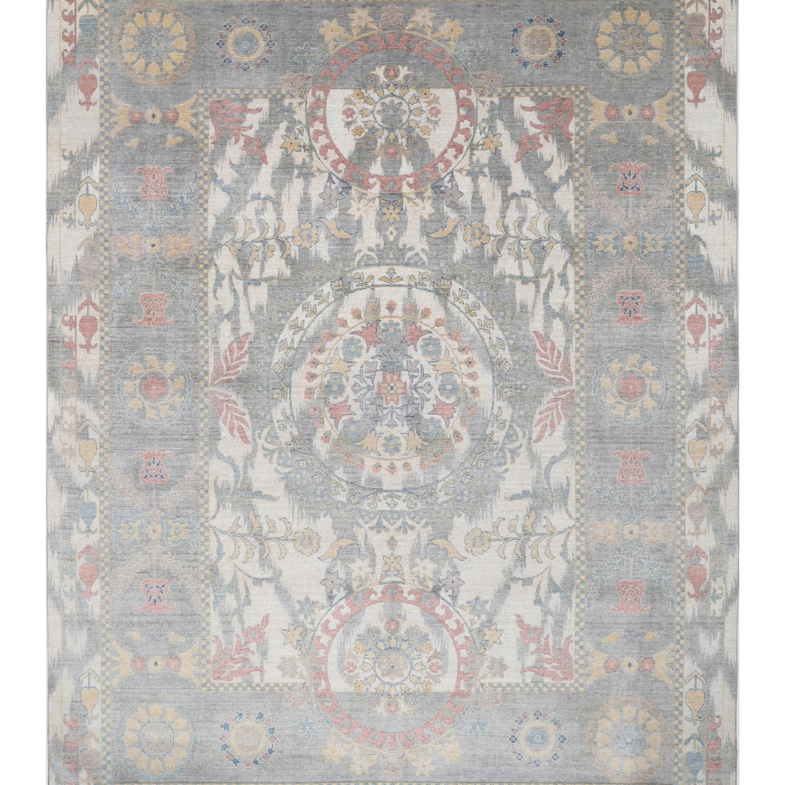 Power Loomed Ikat Wool Rug 8' 10" X 11' 11"